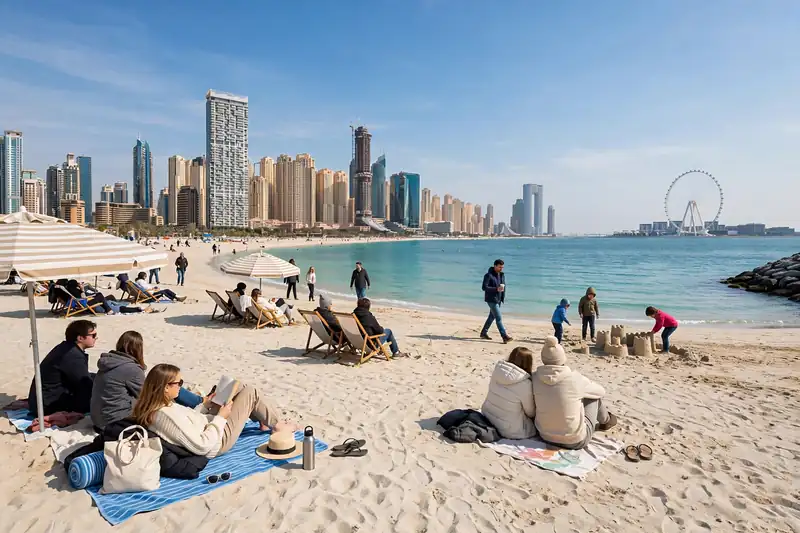 Best places to visit in Dubai in winter JBR Beach