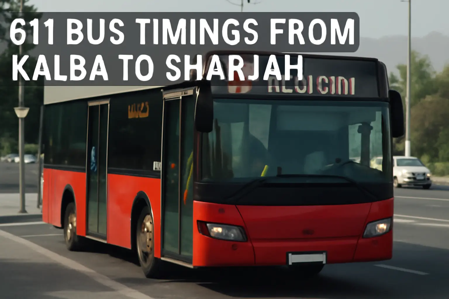 611 Bus Timings from Kalba to Sharjah