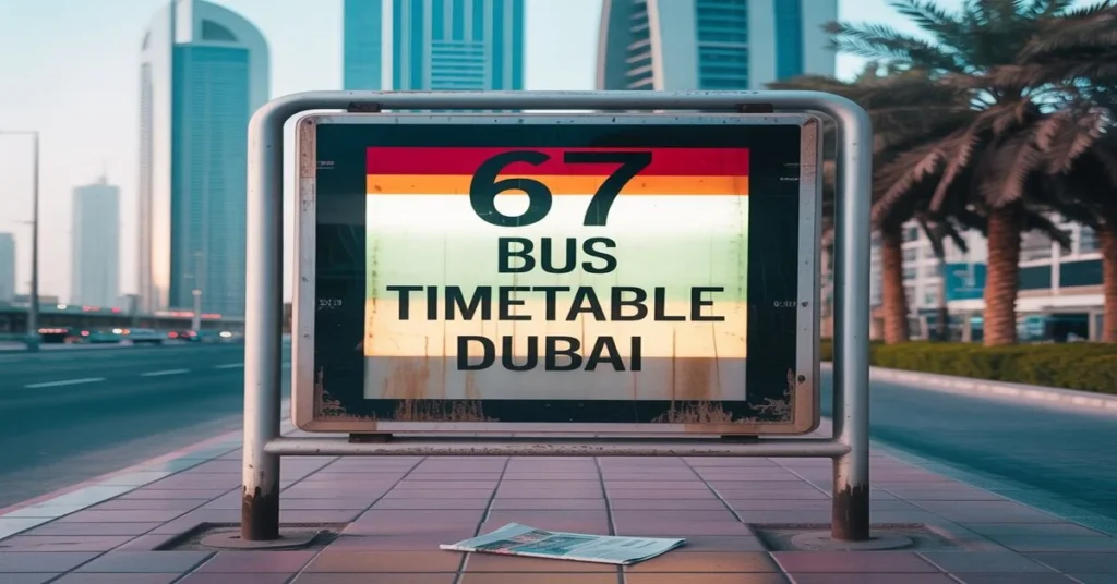 67 Bus Timetable Dubai