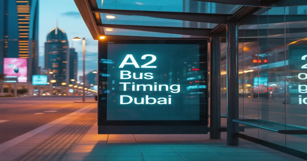 A2 Bus Timing Dubai