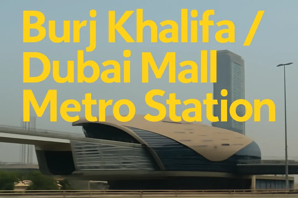 Burj Khalifa Dubai Mall Metro Station