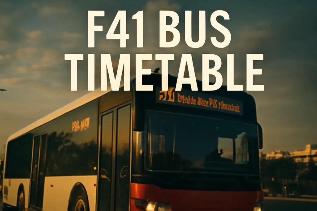 F41 Bus Timetable