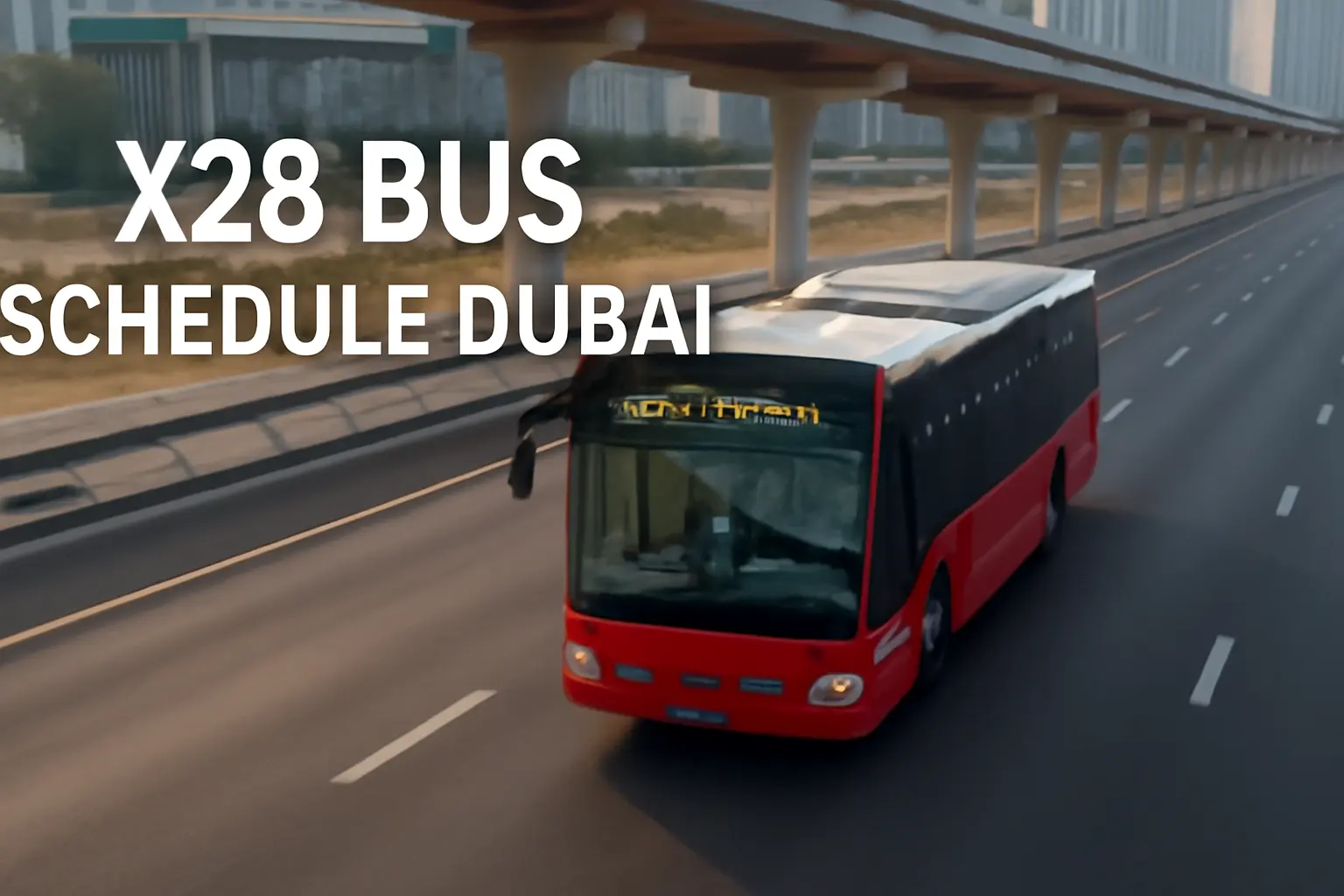 X28 Bus Schedule Dubai