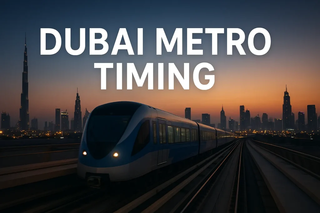 Dubai Metro Timing