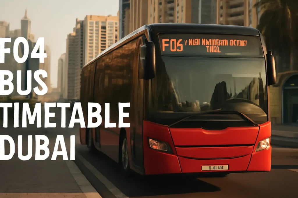 F04 Bus Timetable Dubai