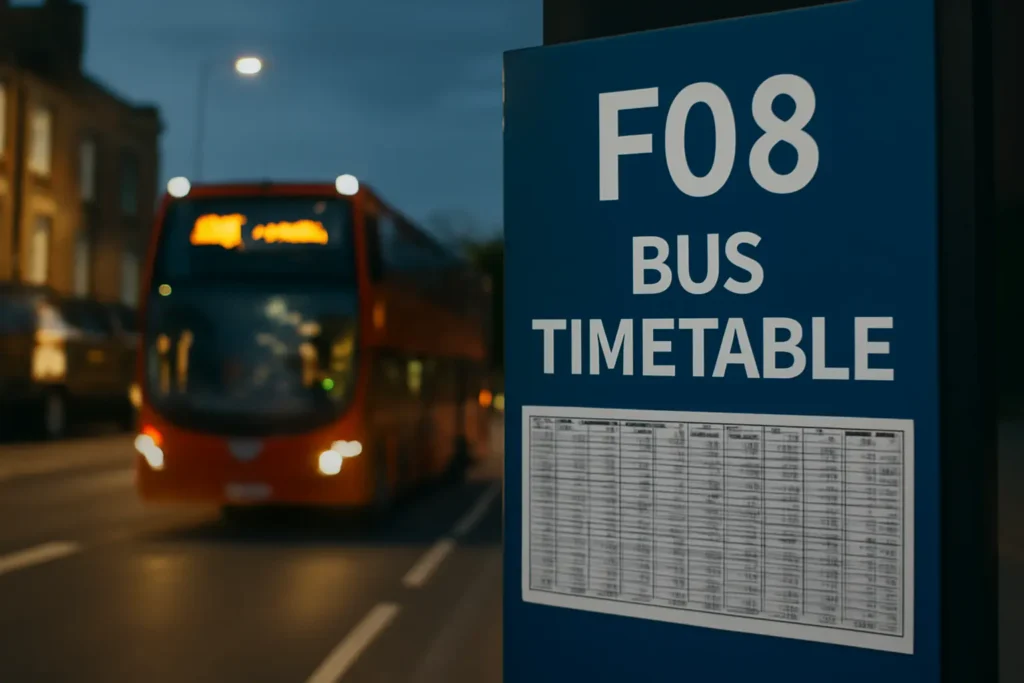 F08 Bus Timetable
