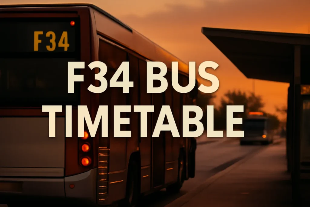 F34 Bus Timetable
