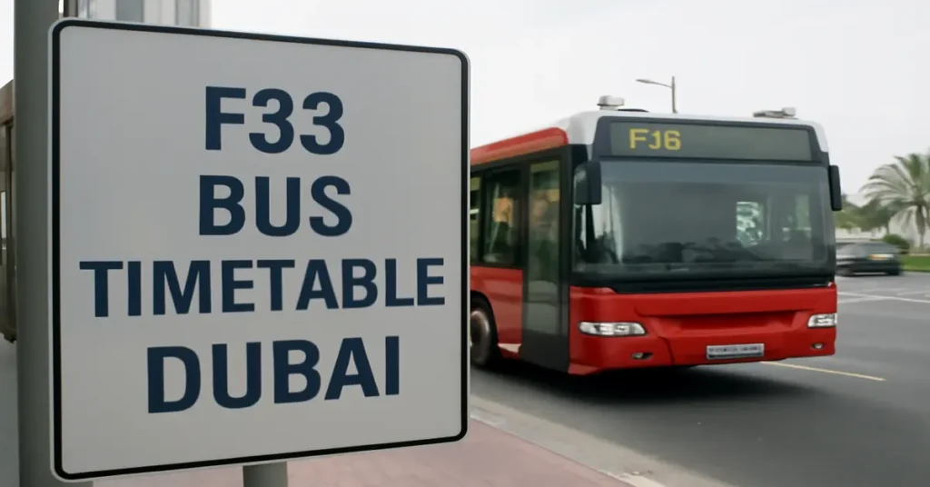 F38 Bus Timetable Dubai