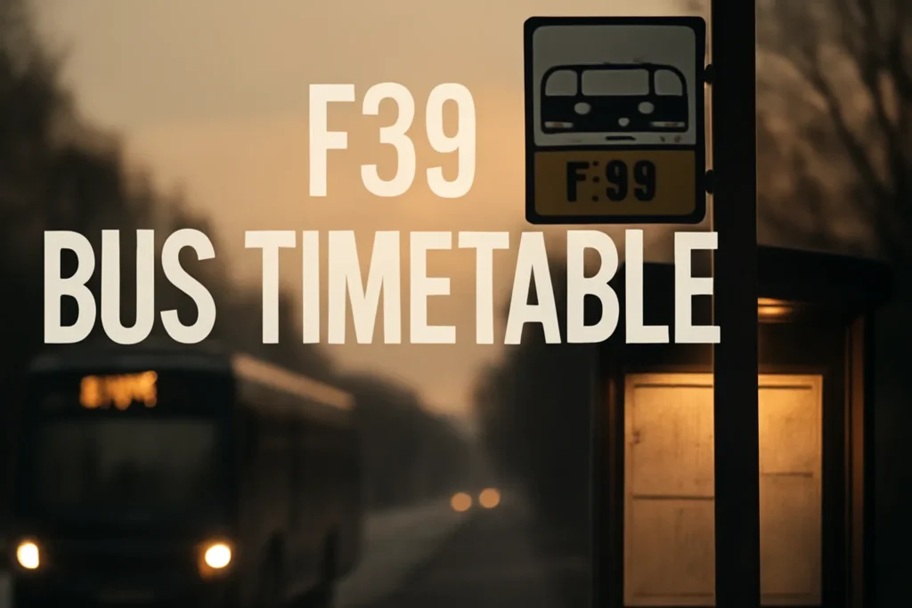 F39 Bus Timetable