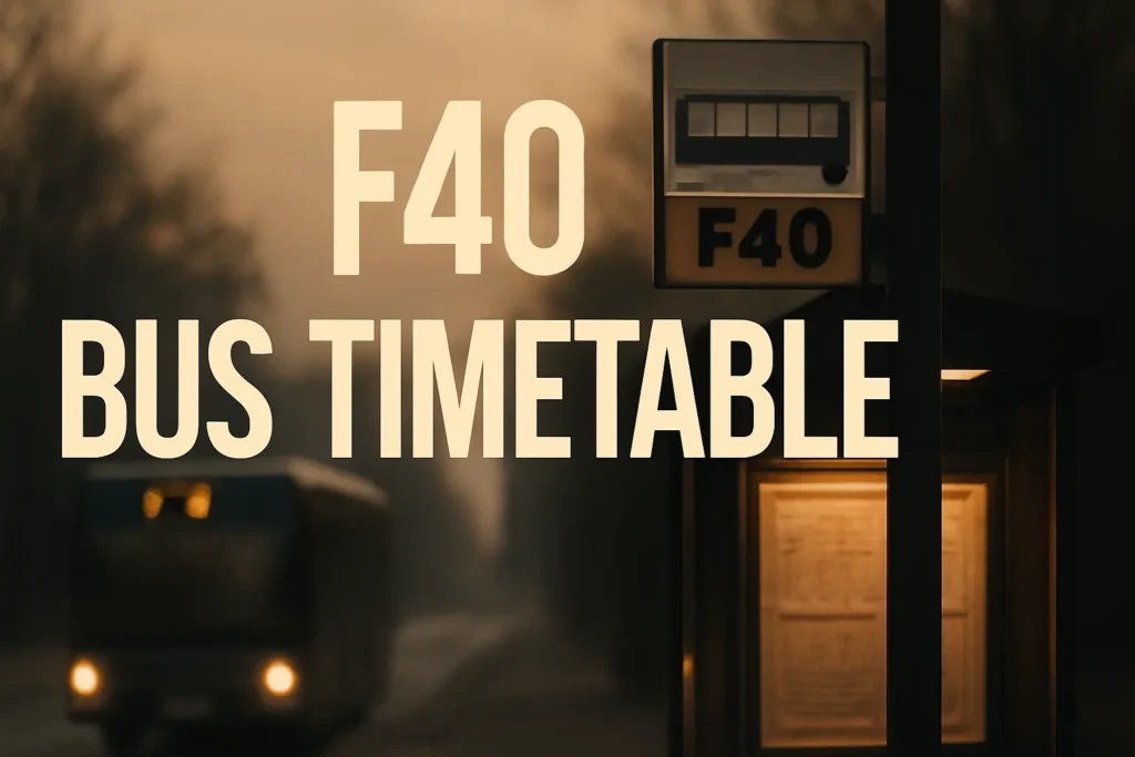 F40 Bus Timetable