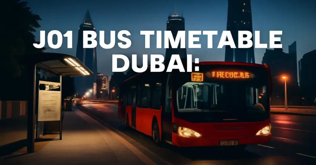 J01 Bus Timetable Dubai