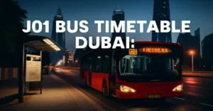 J01 Bus Timetable Dubai