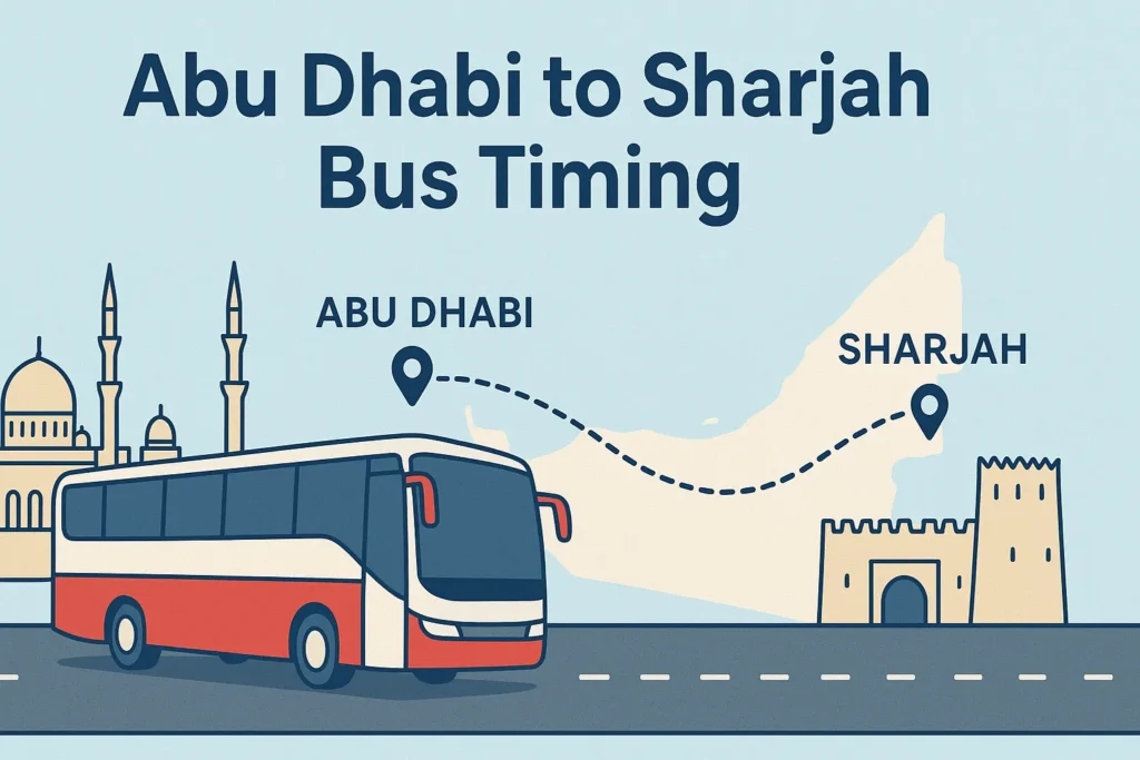 Abu Dhabi to Sharjah Bus Timing