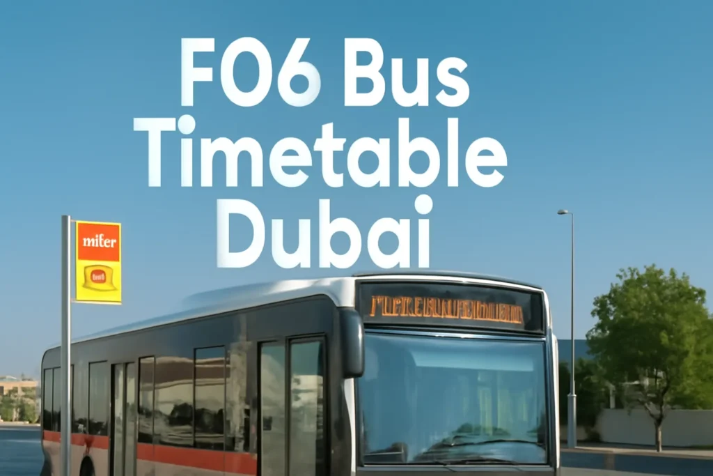 F06 Bus Timetable Dubai