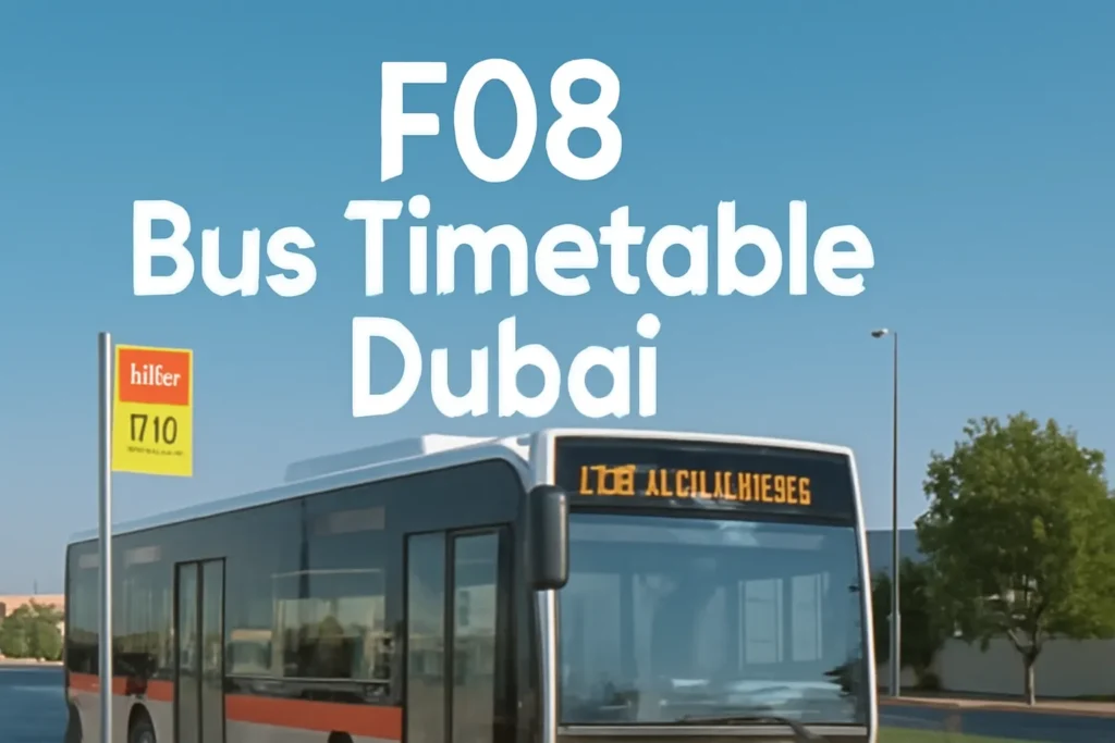 F08 Bus Timetable Dubai