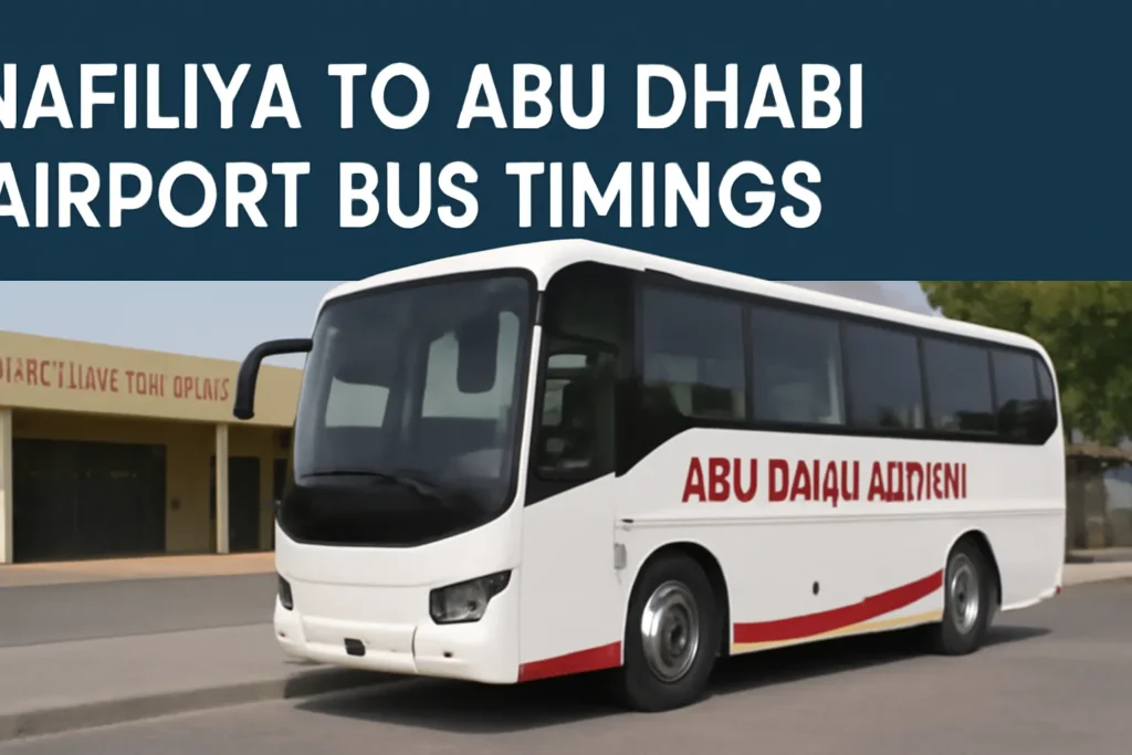 Jafiliya to Abu Dhabi Airport Bus Timings