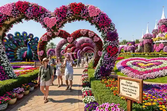 Best places to visit in Dubai in winter Miracle Garden